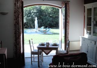 Vue sur le jardin du séjour