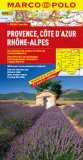 Provence, Cote d'Azur, Rhones-Alpes 1 : 300 000 